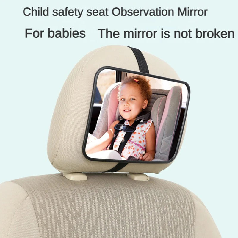 Baby Car Mirror Facing Infant Shatterproof & Adjustable