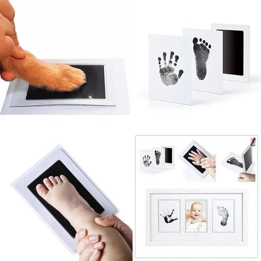 Newborn Baby Handprint & Footprint Kit, WithOUT Applying Ink On Their Bodies